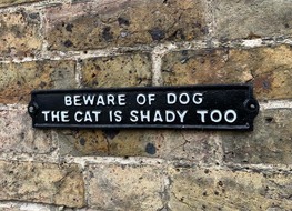 dog & cat plaque